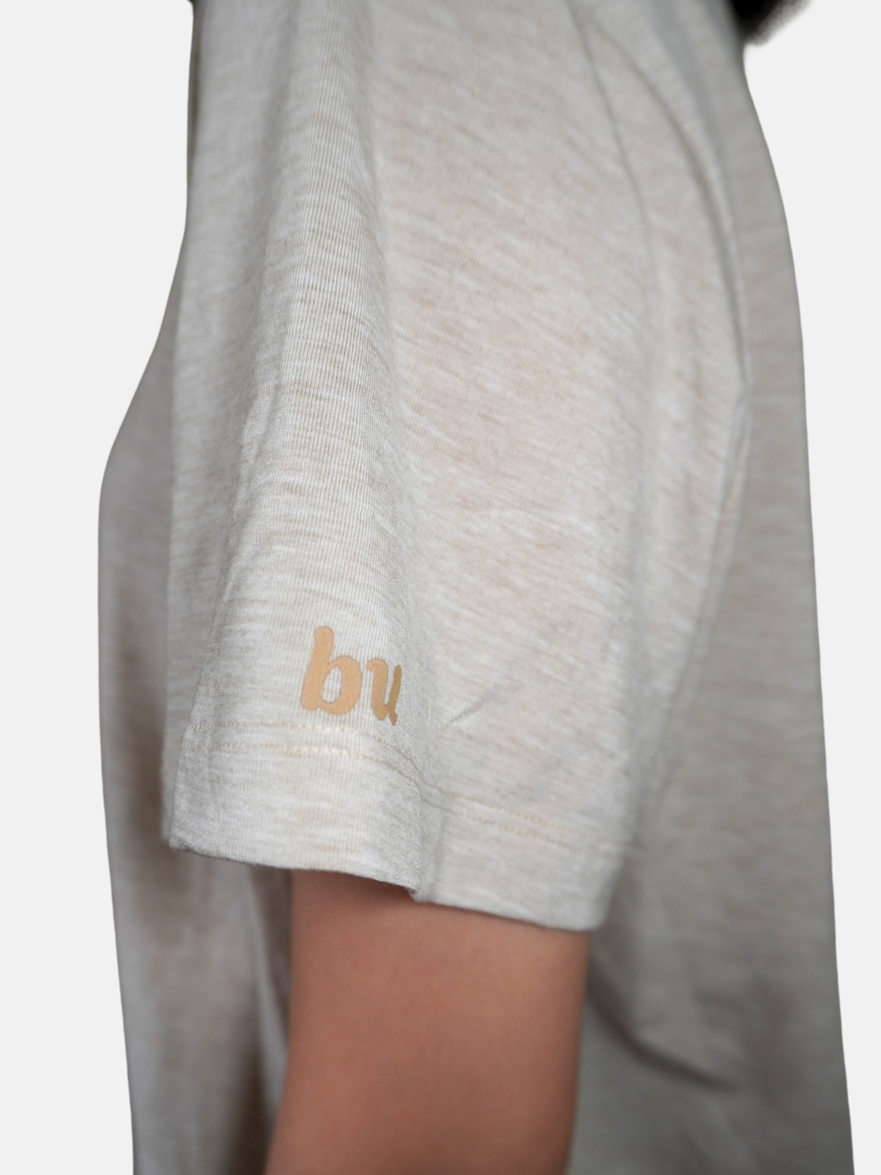 Wool Blend Relaxed Crew Neck Tee