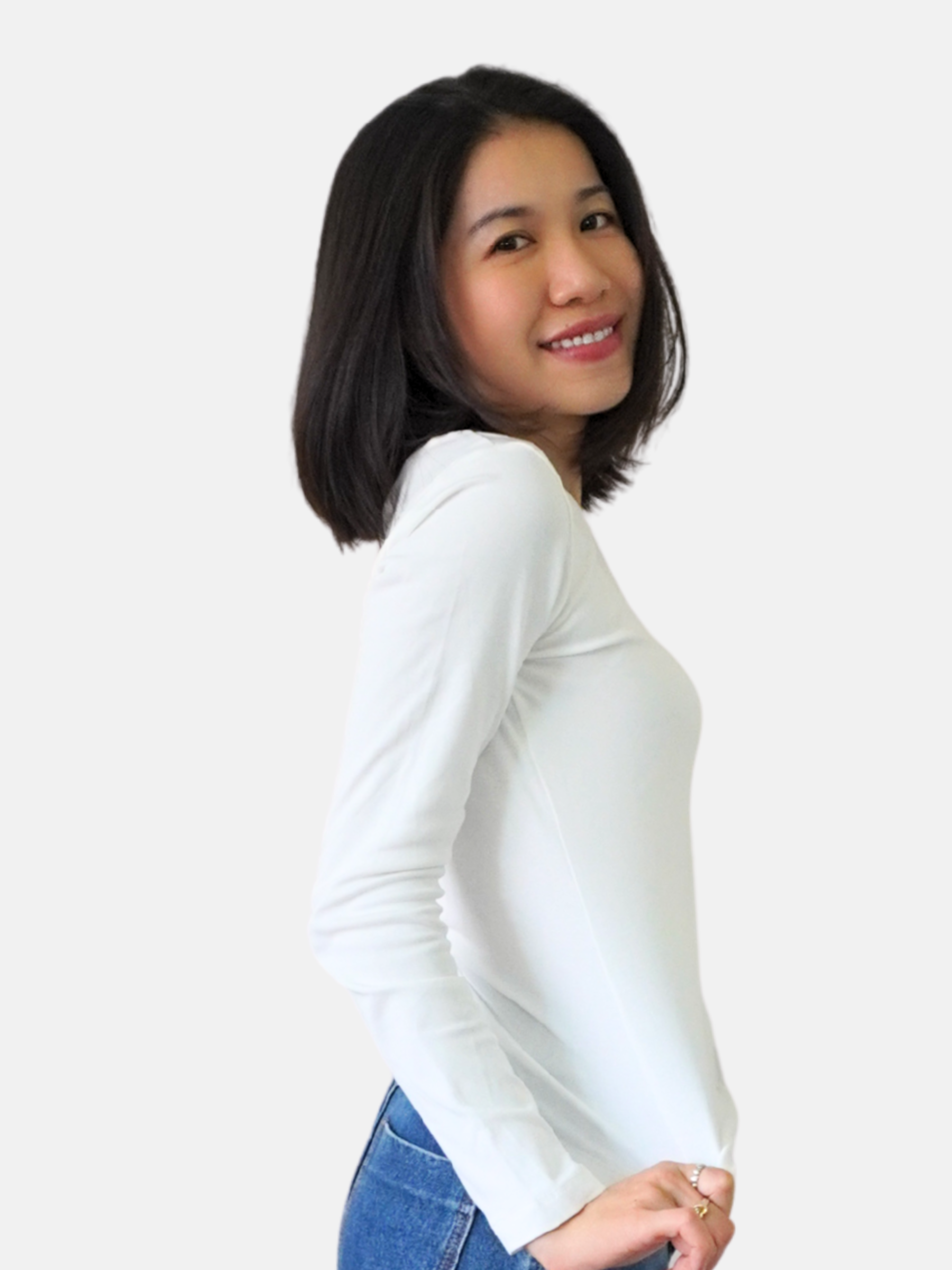 Essential Cotton Long Sleeve Crew Neck Tee