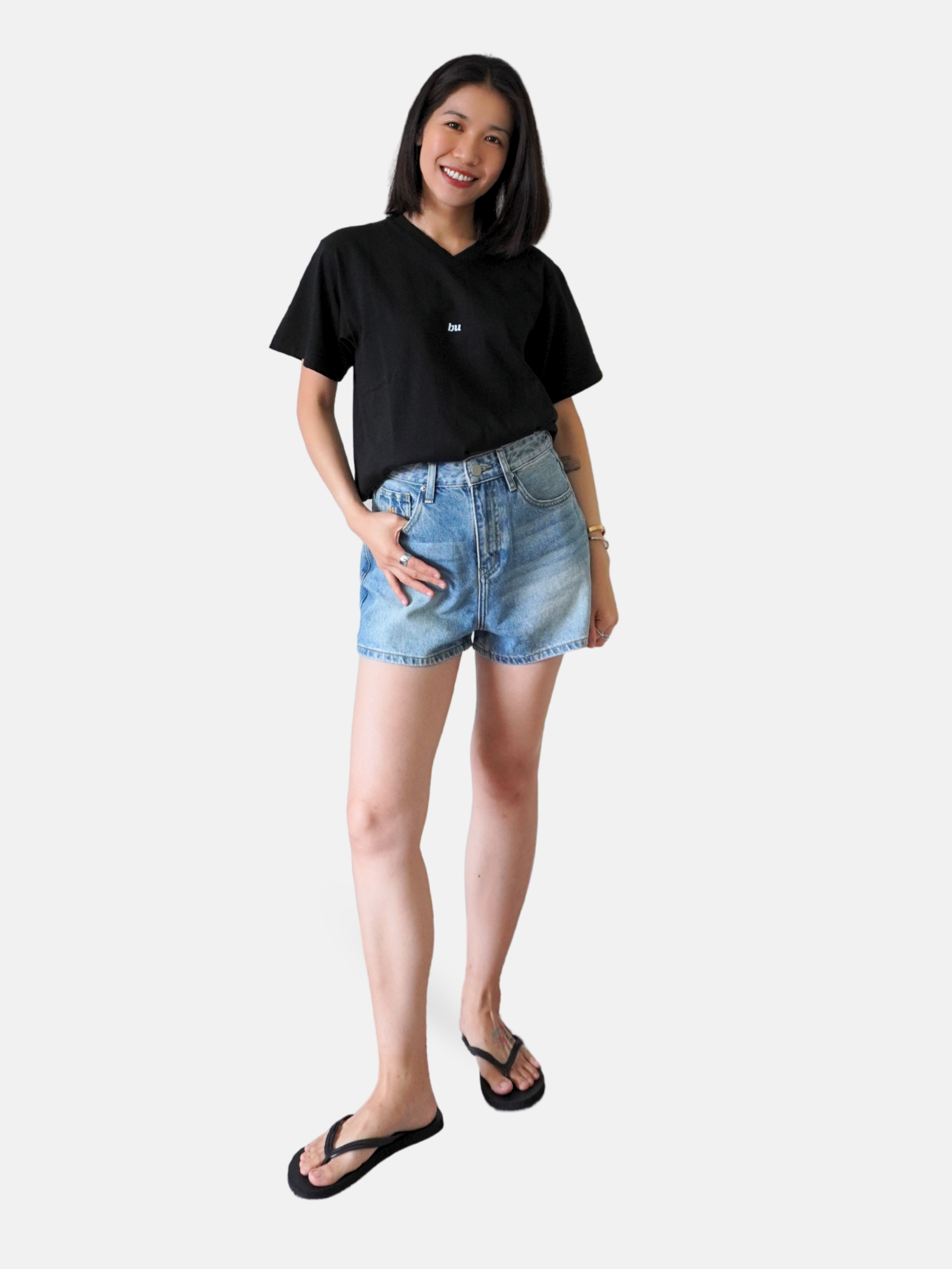 The A-Line Denim Short