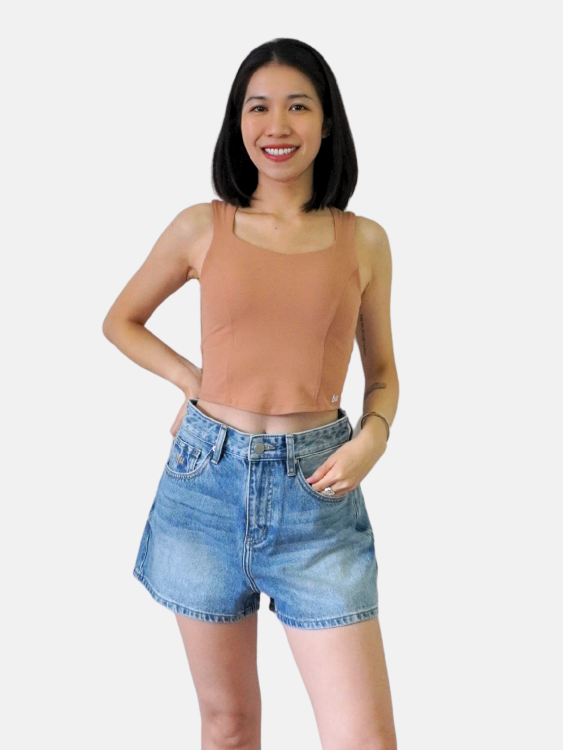 The A-Line Denim Short