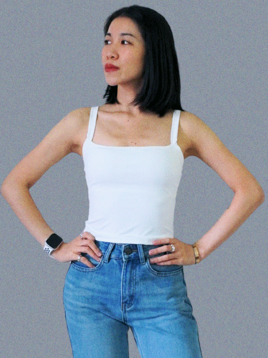 Square-Neck Bra Tank