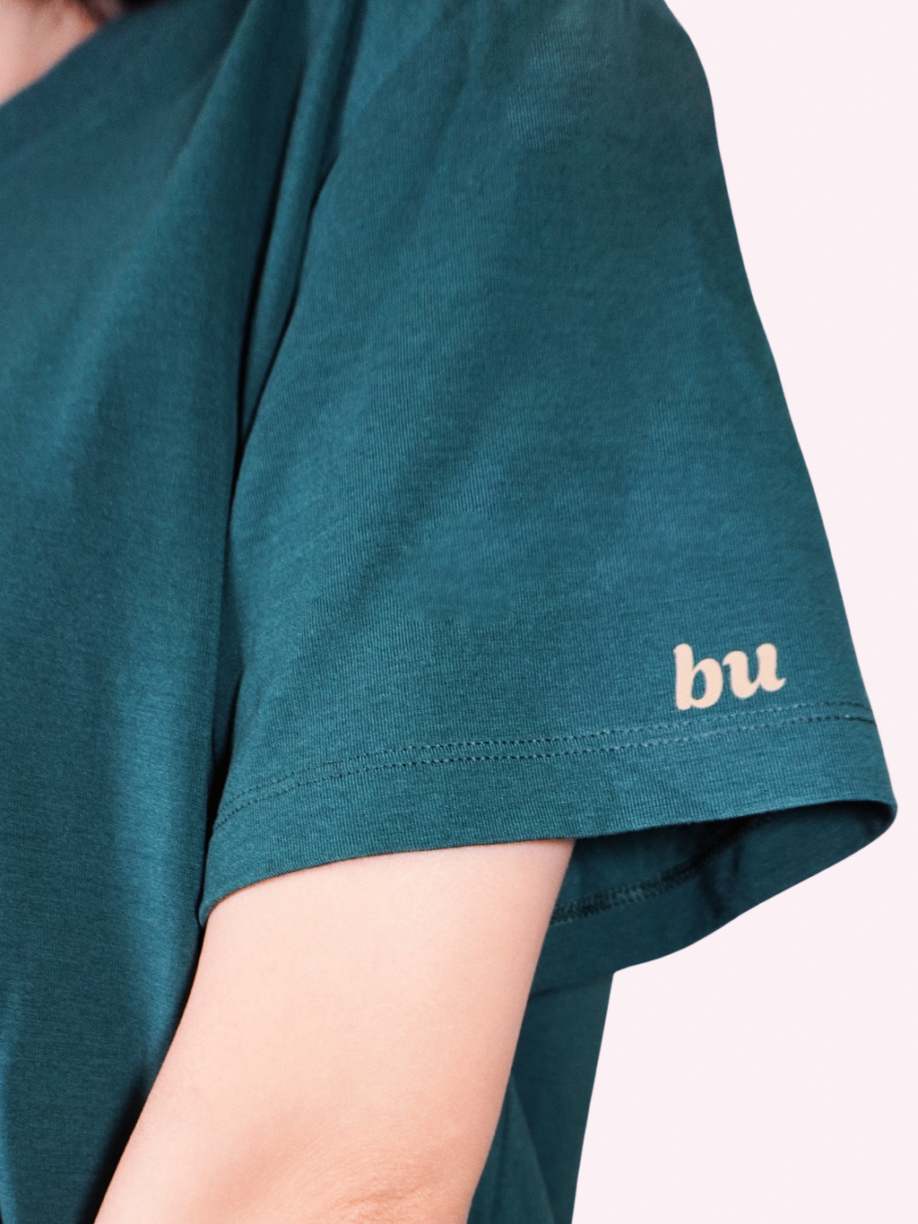 Wool Blend Relaxed Crew Neck Tee