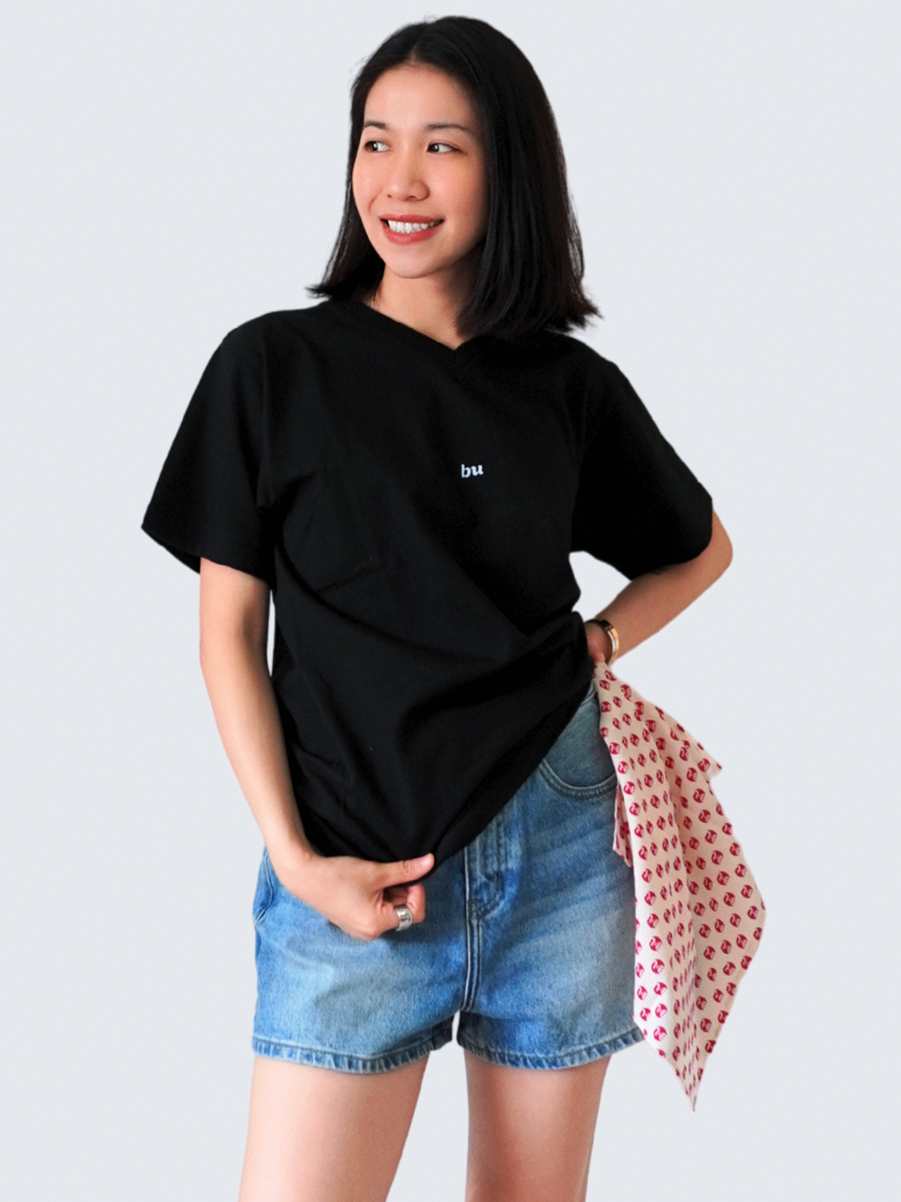 Essential Cotton V-Neck Tee