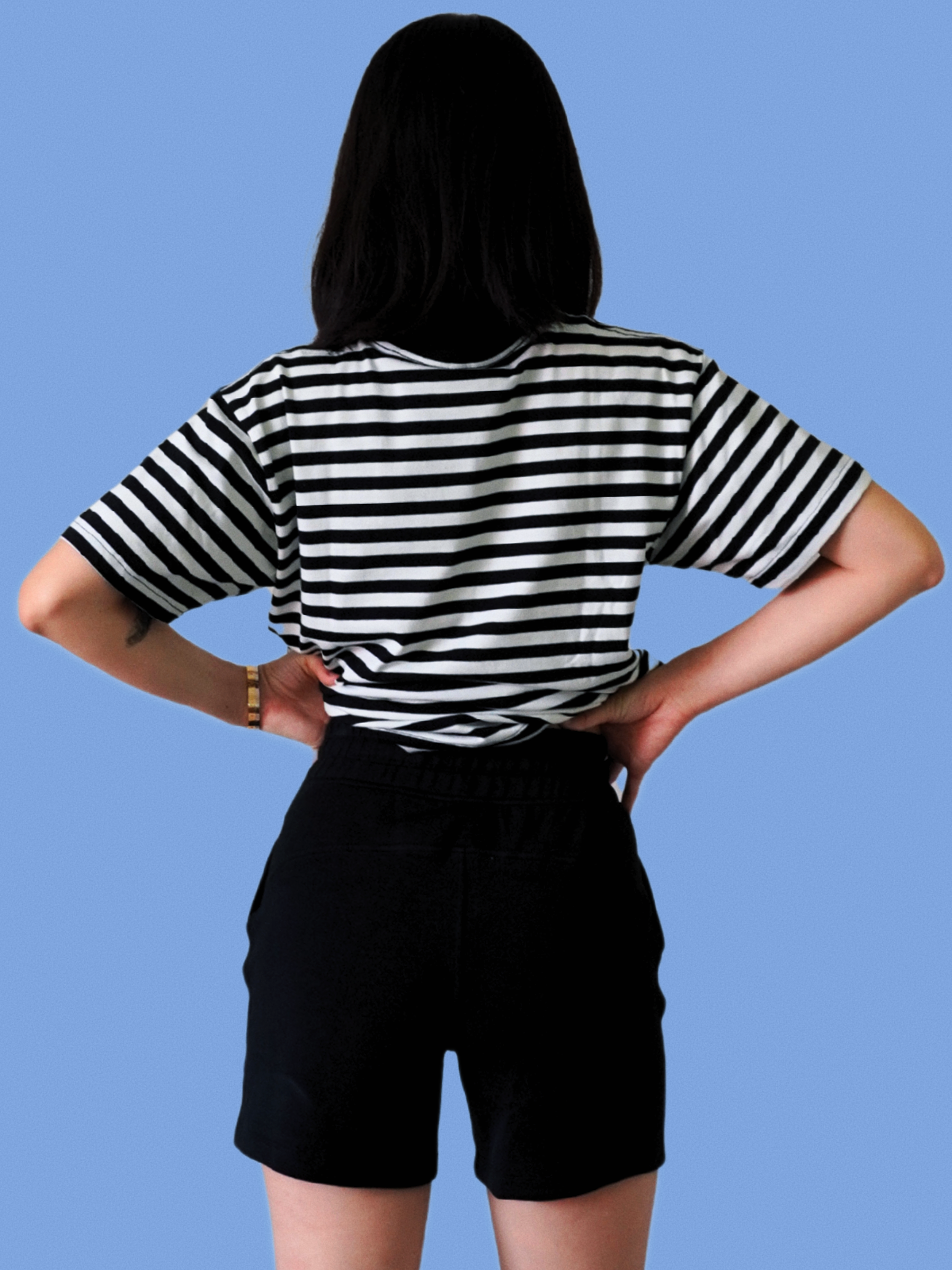 Striped Crew Neck Tee