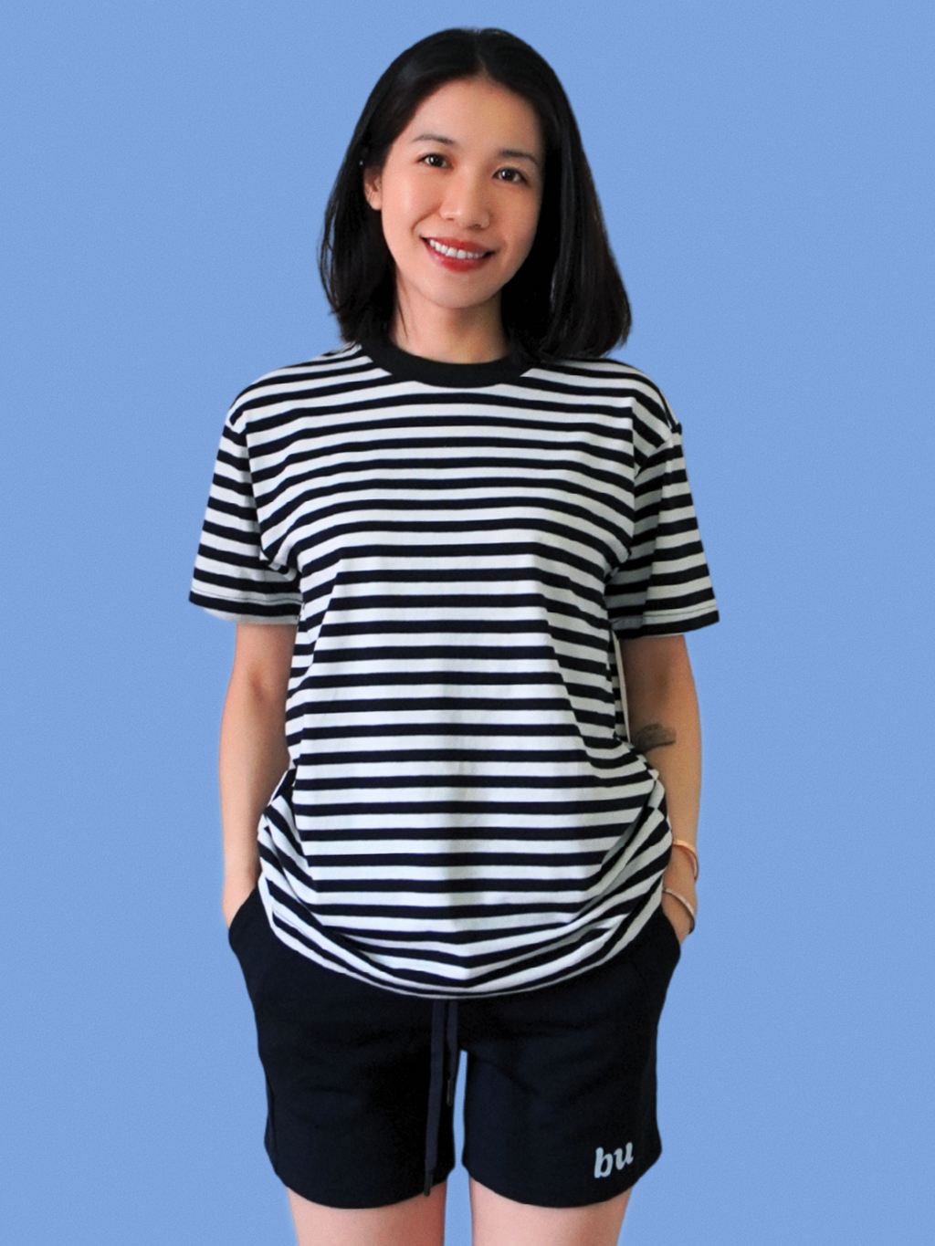 Striped Crew Neck Tee