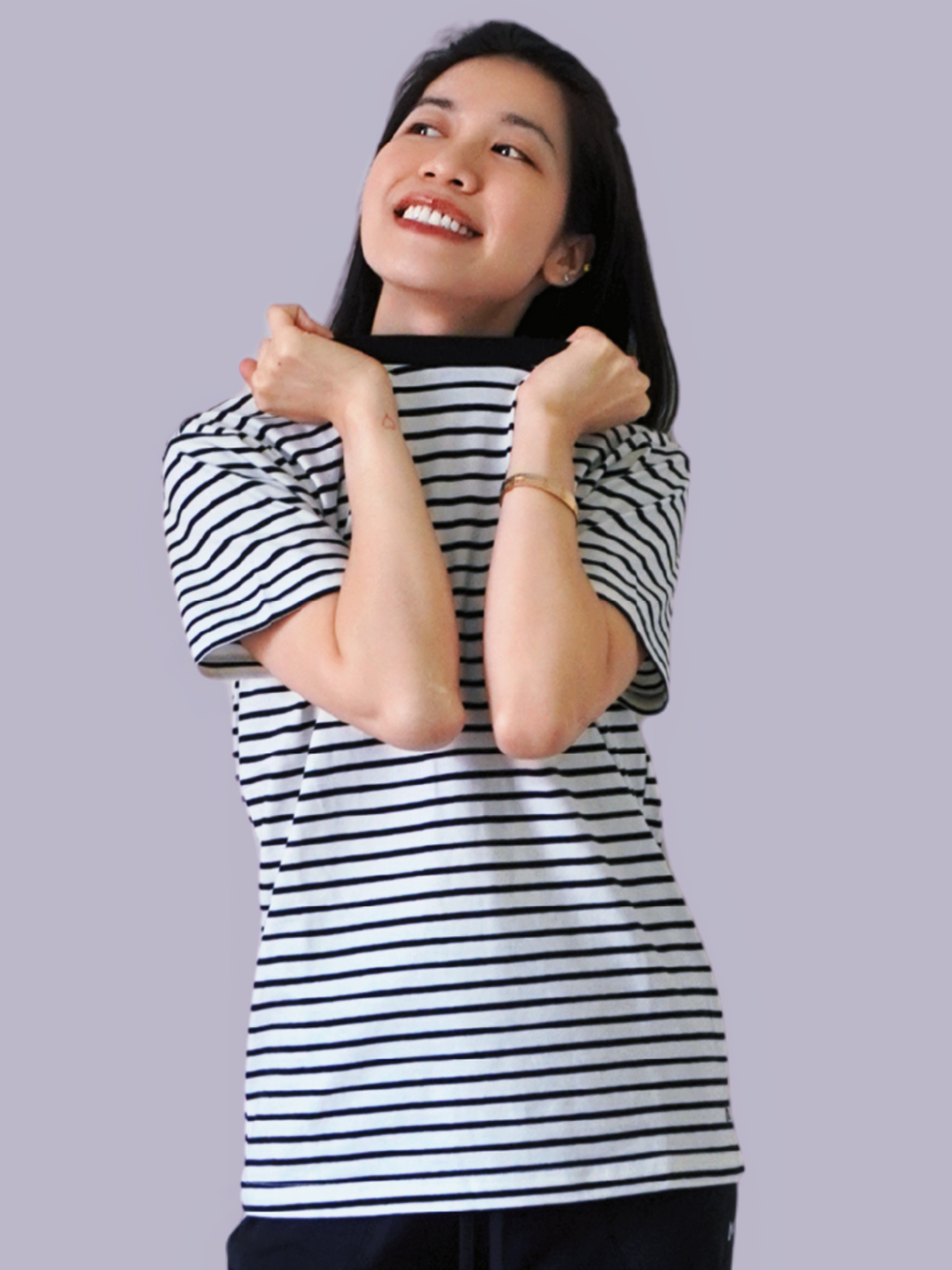 Striped Crew Neck Tee