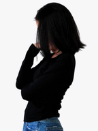 Essential Cotton Long Sleeve V-Neck Tee