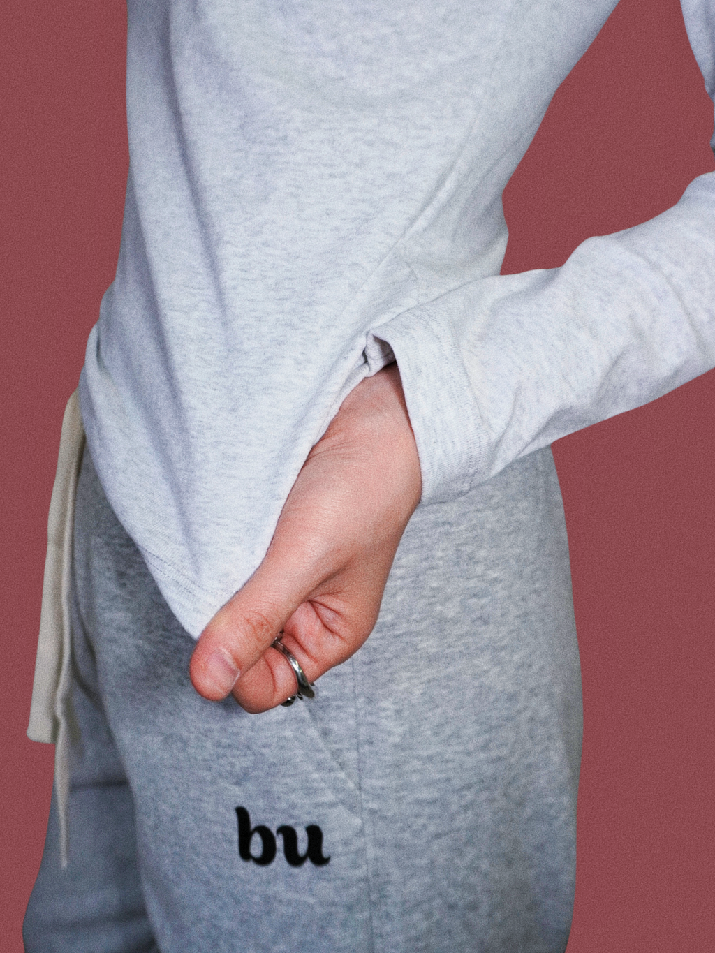 Essential Cotton Long Sleeve V-Neck Tee