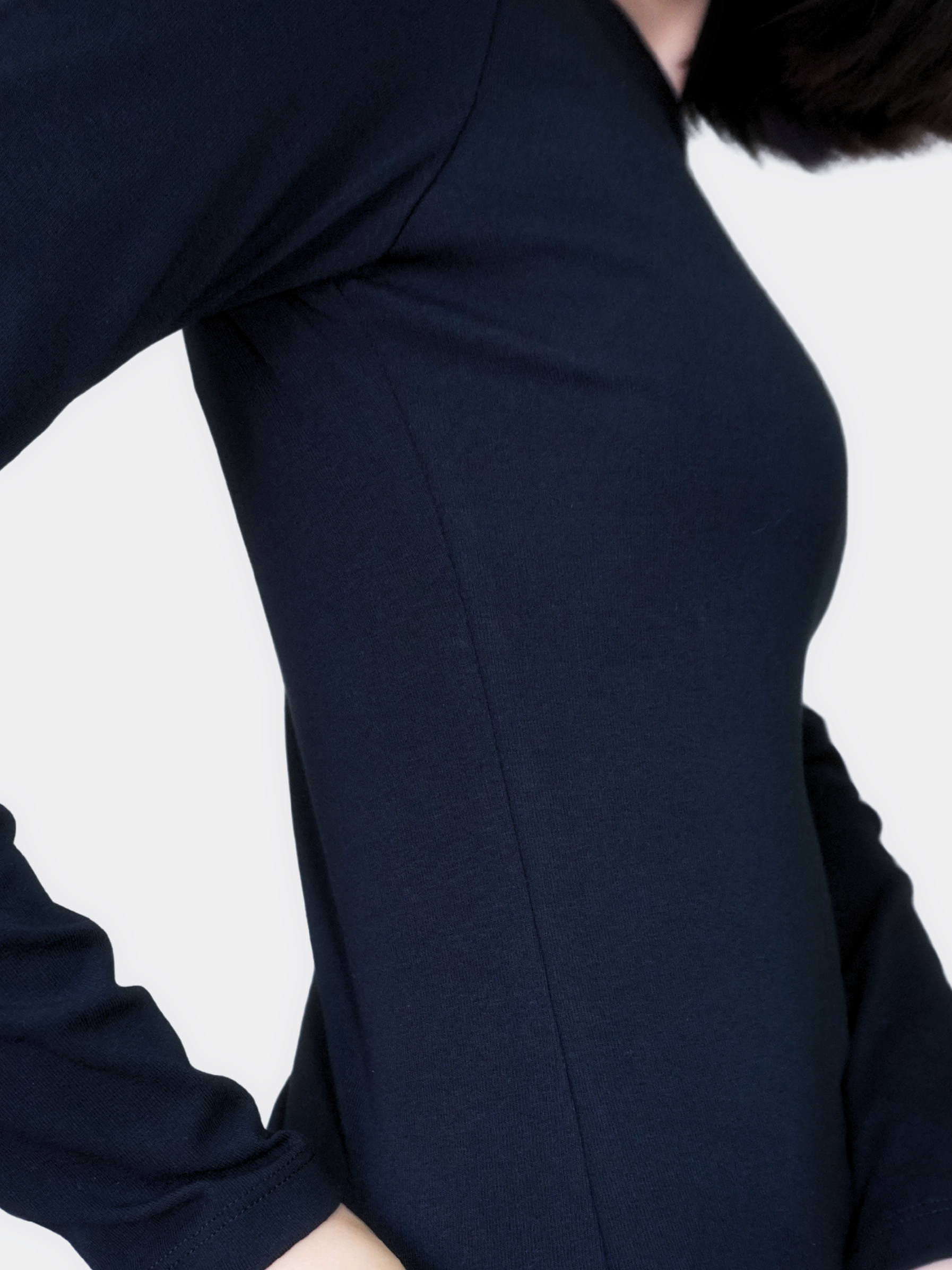 Essential Cotton Long Sleeve Crew Neck Tee