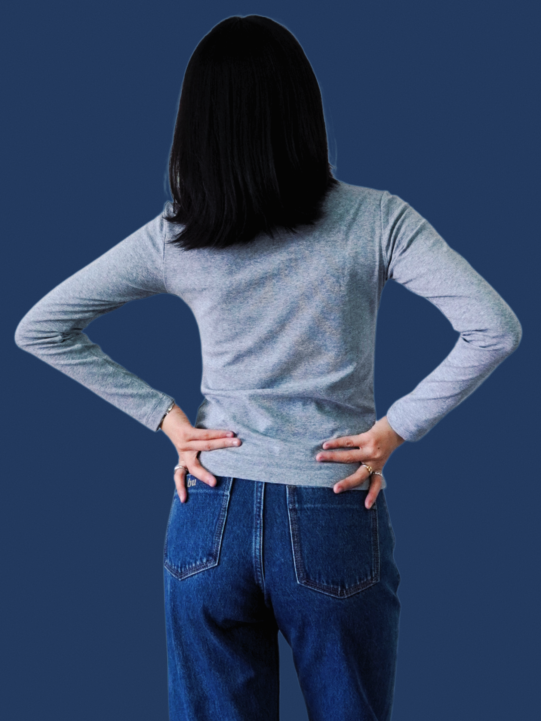 Essential Cotton Long Sleeve Crew Neck Tee