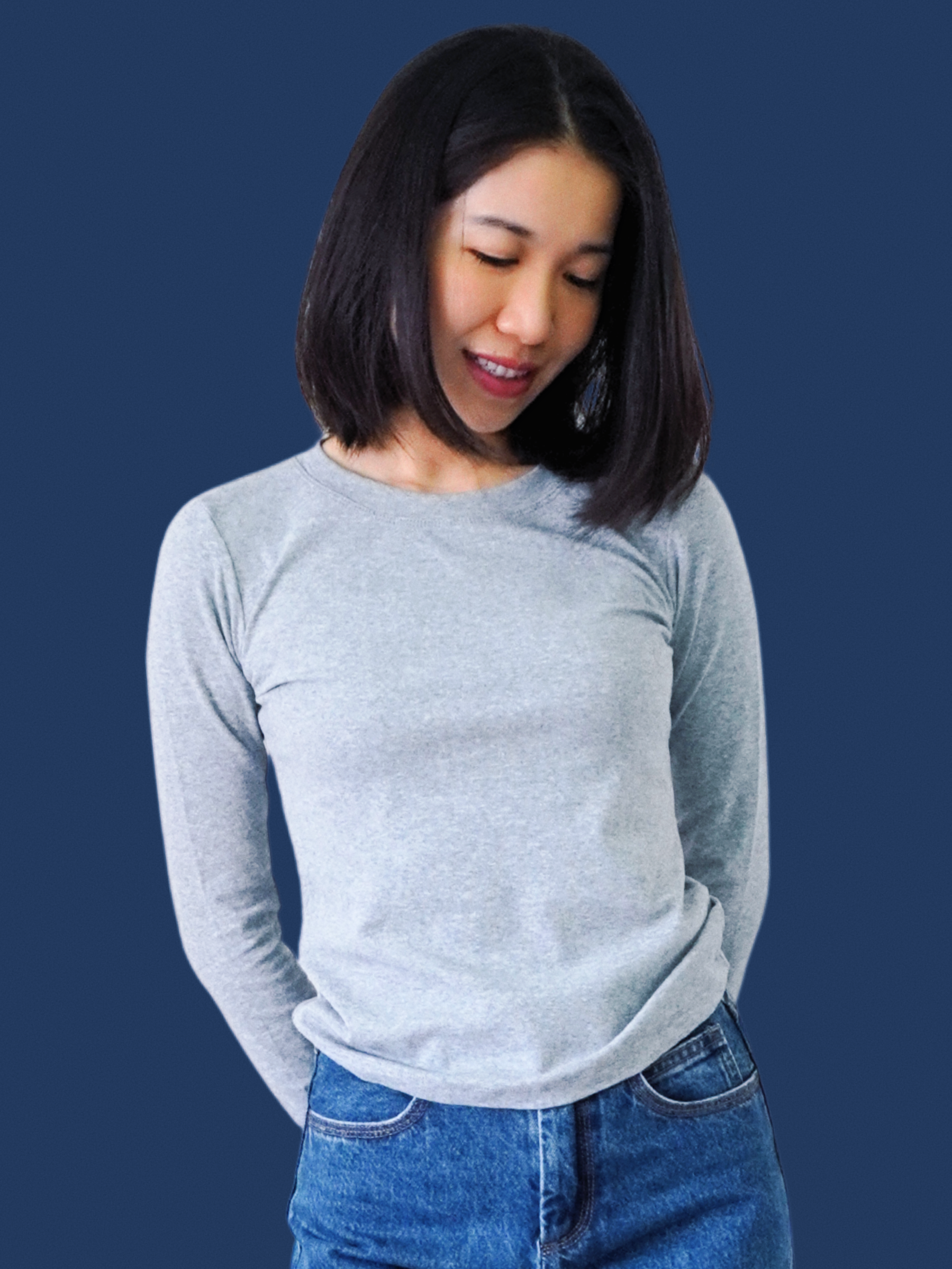 Essential Cotton Long Sleeve Crew Neck Tee