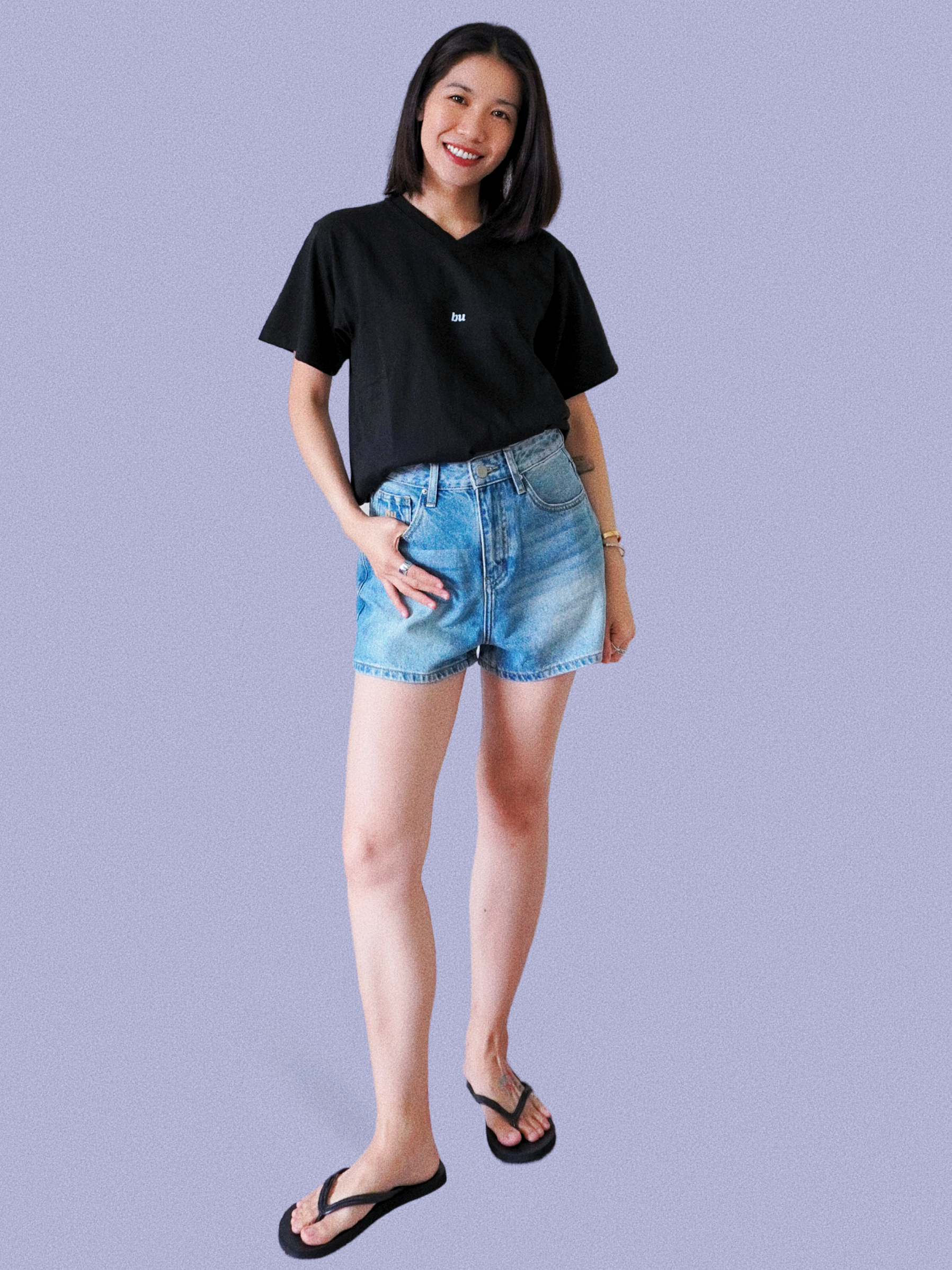 The A-Line Denim Short