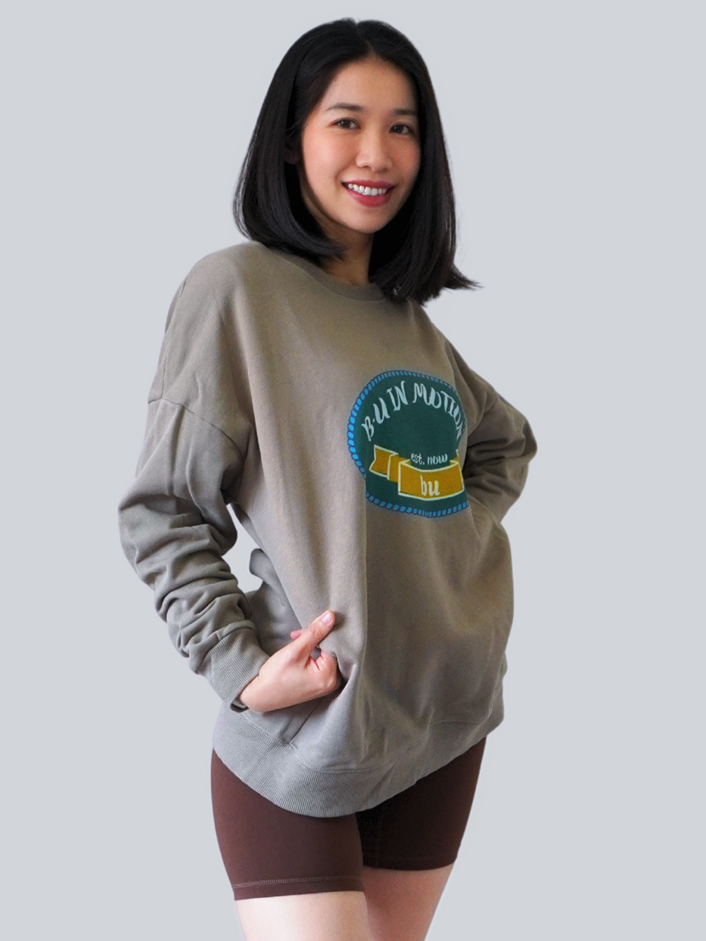 BU In Motion Badge Sweatshirt