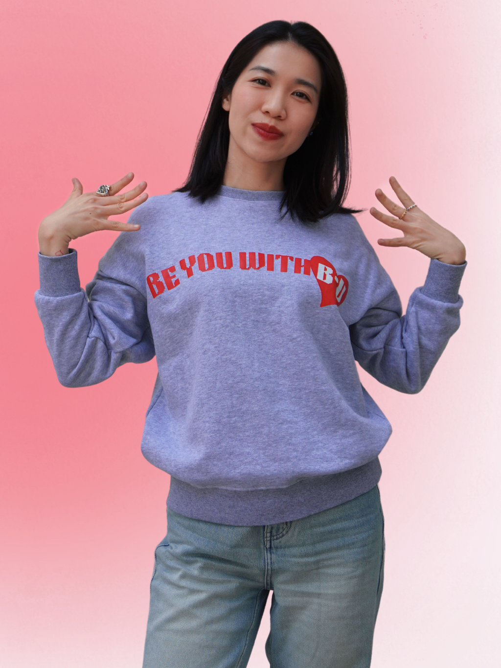 Be You Heart Sweatshirt