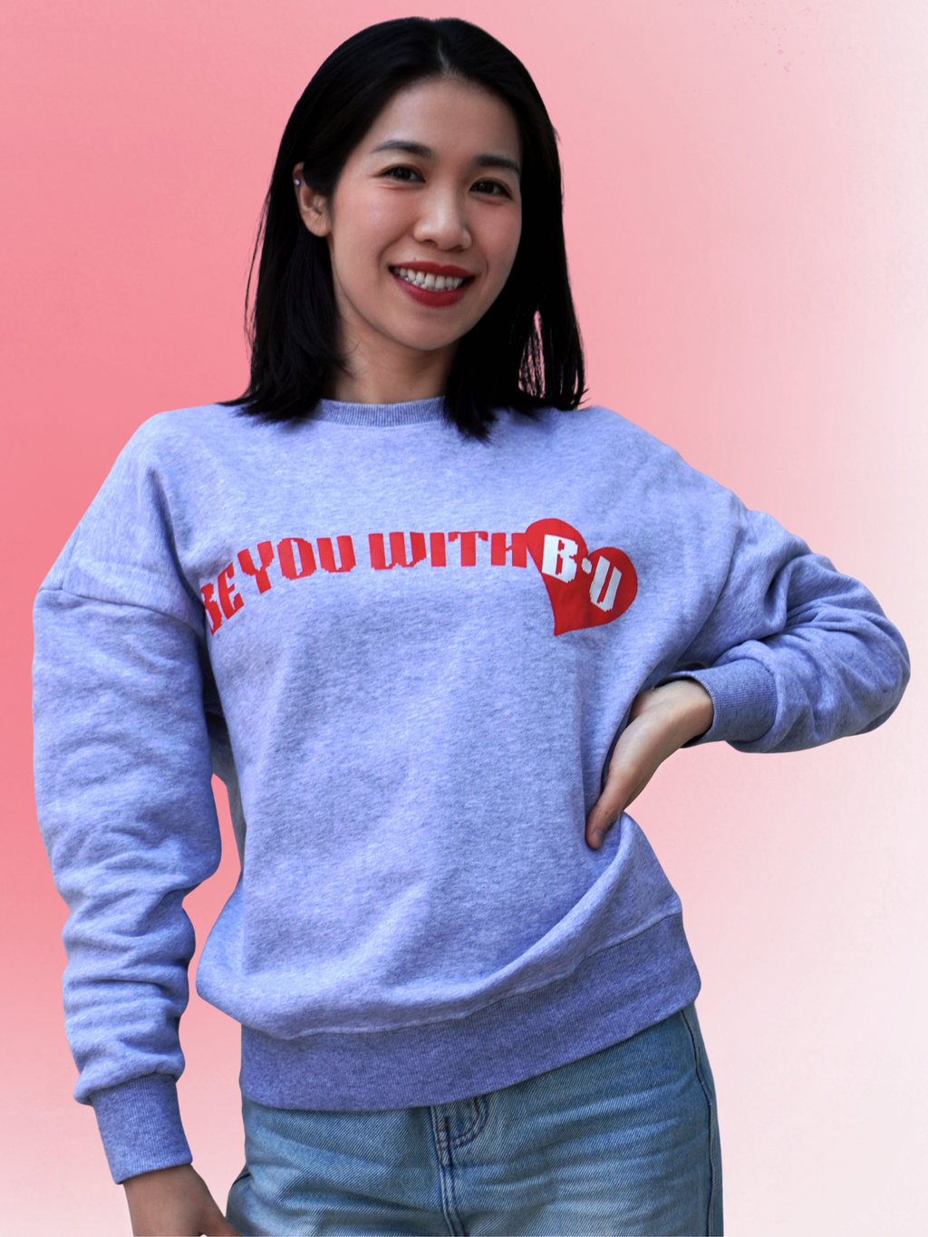 Be You Heart Sweatshirt